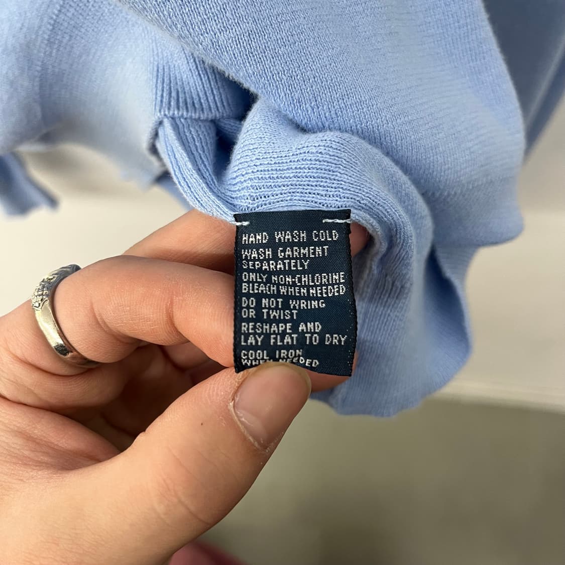 폴로 랄프로렌 브이넥 니트 하늘색 남XL 상품이미지8