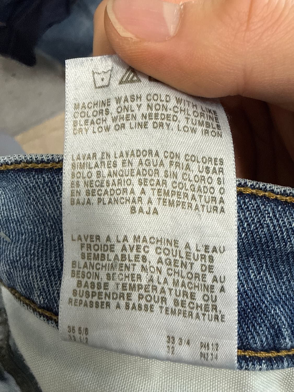 (32) LEE 어센틱 핏 연청 데님 팬츠 상품이미지7