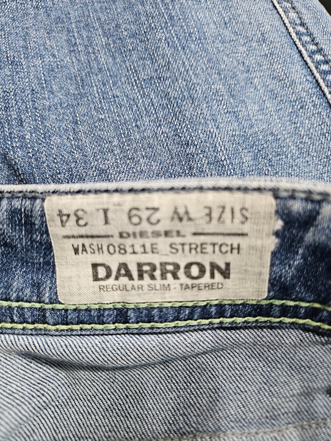 디젤 블루 남성 슬림핏 허리 31~32 데님팬츠  상품이미지3