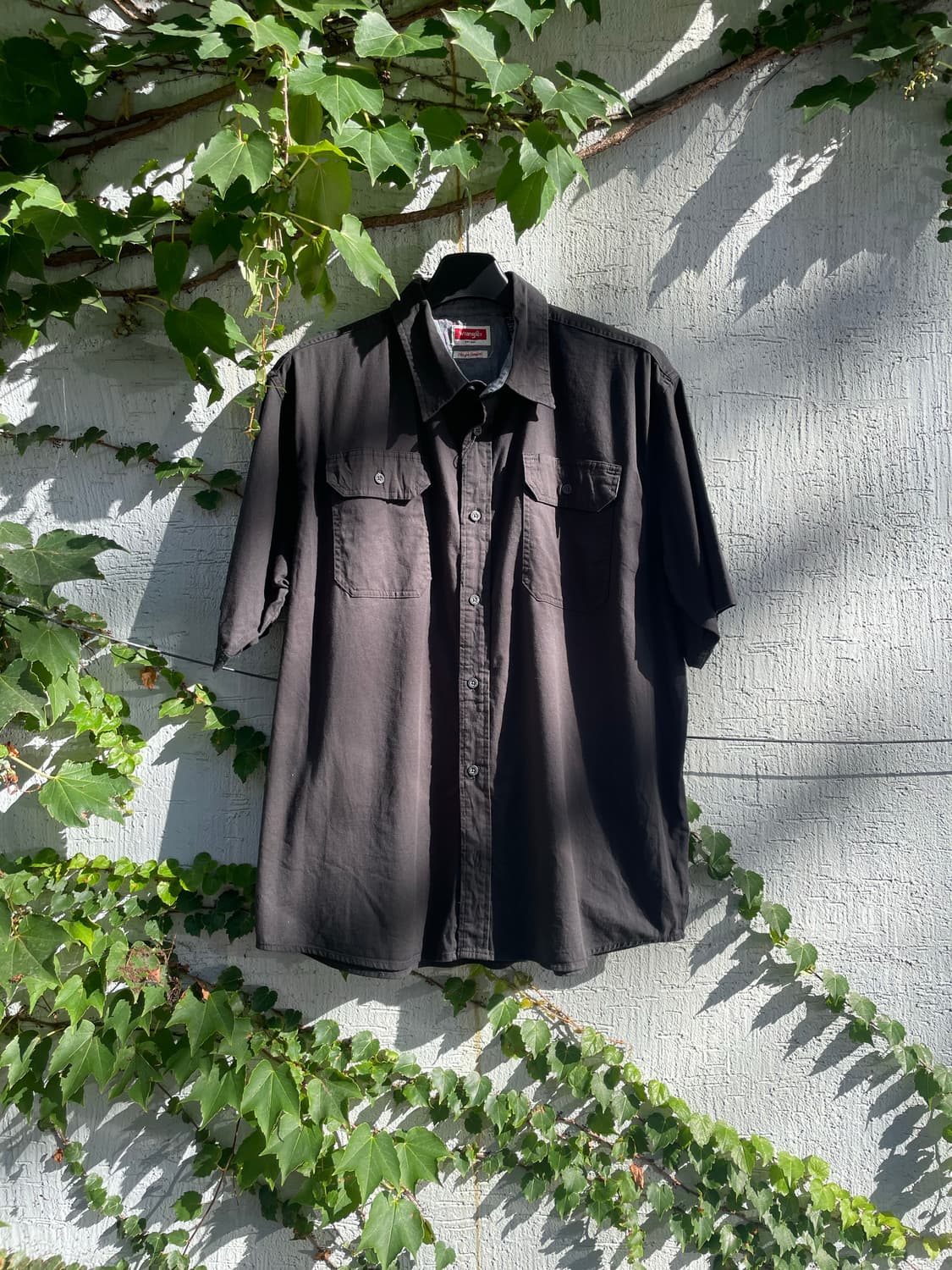 Wrangler work 1/2 shirt (black) 상품이미지1