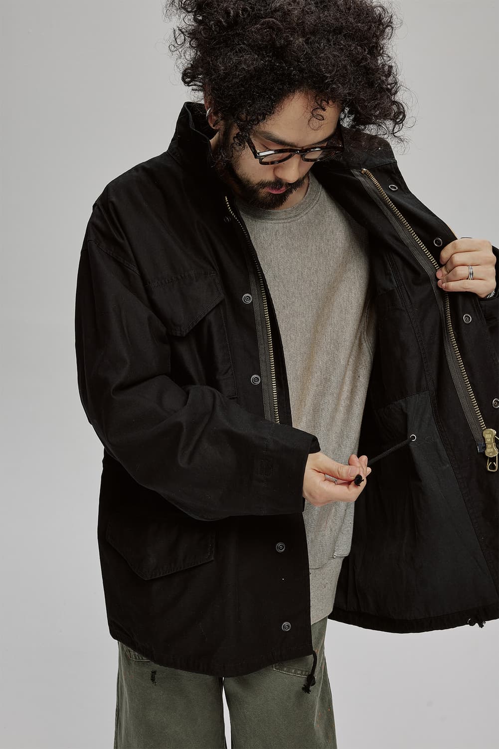 비헤비어 / dyed m-s 필드 자켓 앤트러사이트 / 4 상품이미지3