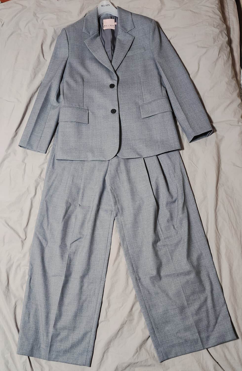 블루민 자체제작 여성용 바지수트셋업 상품이미지1