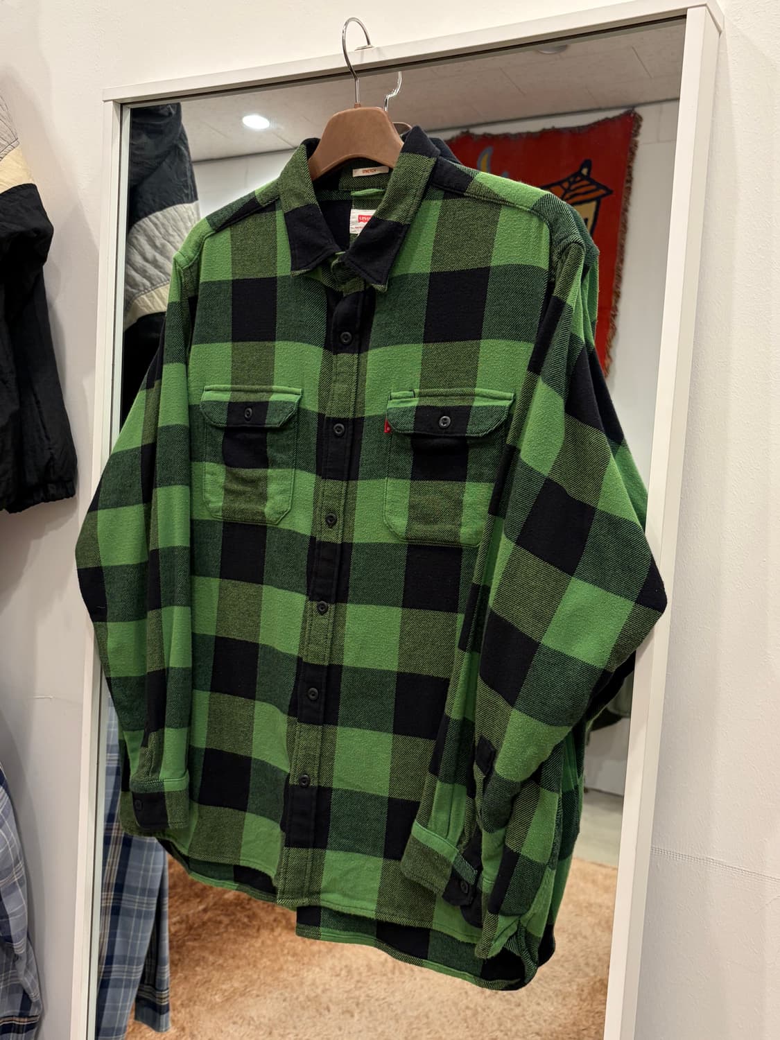 Levis 리바이스 플란넬 체크 셔츠 상품이미지1