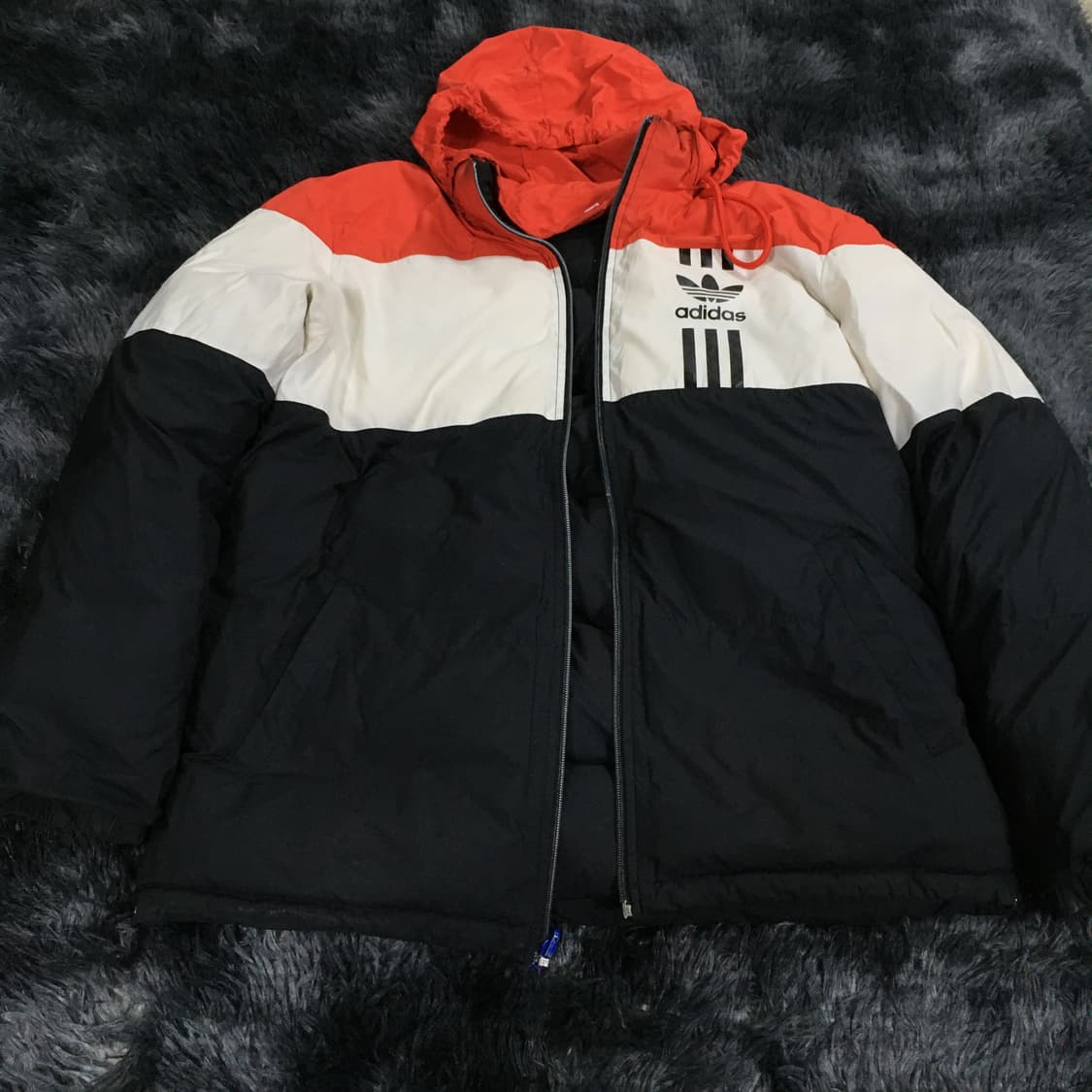 투티/0301 ADIDAS 리버시블 컬러블록 패딩 배색 올드스쿨 상품이미지7