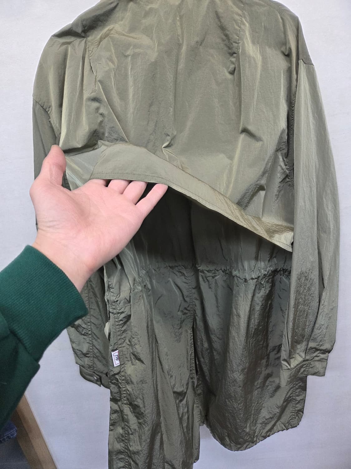 배드인배드 m-51 메탈릭 카키 피쉬테일 나일론 자켓 L 상품이미지3