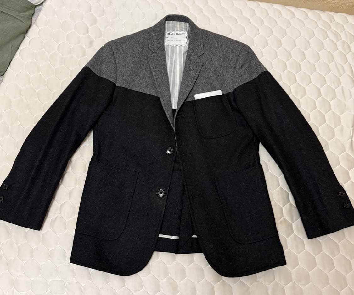 (95) 닉우스터착 브룩스 브라더스 블랙플리스 울 투톤 자켓 bb00  상품이미지2