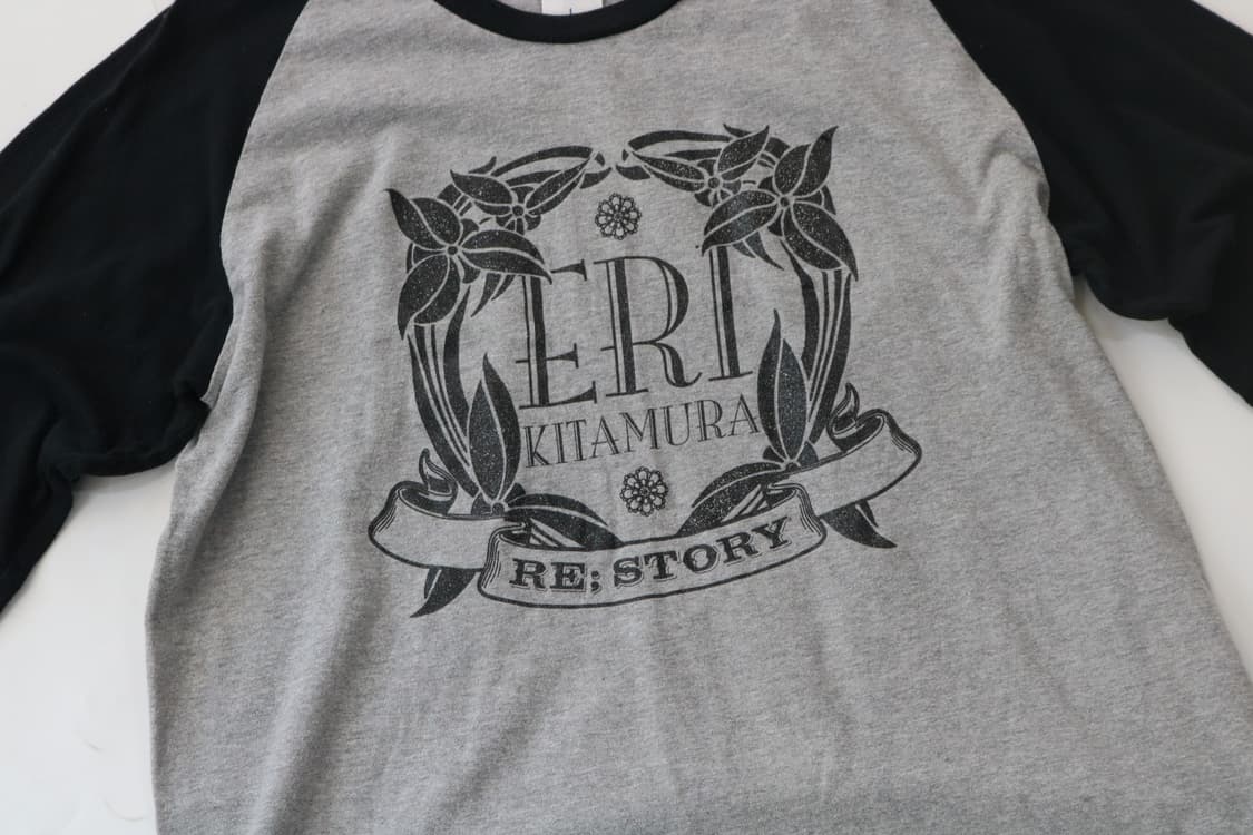 ERI KITAMURA 에리 키타무라 빈티지 래글런 7부 티셔츠 (L) 상품이미지3