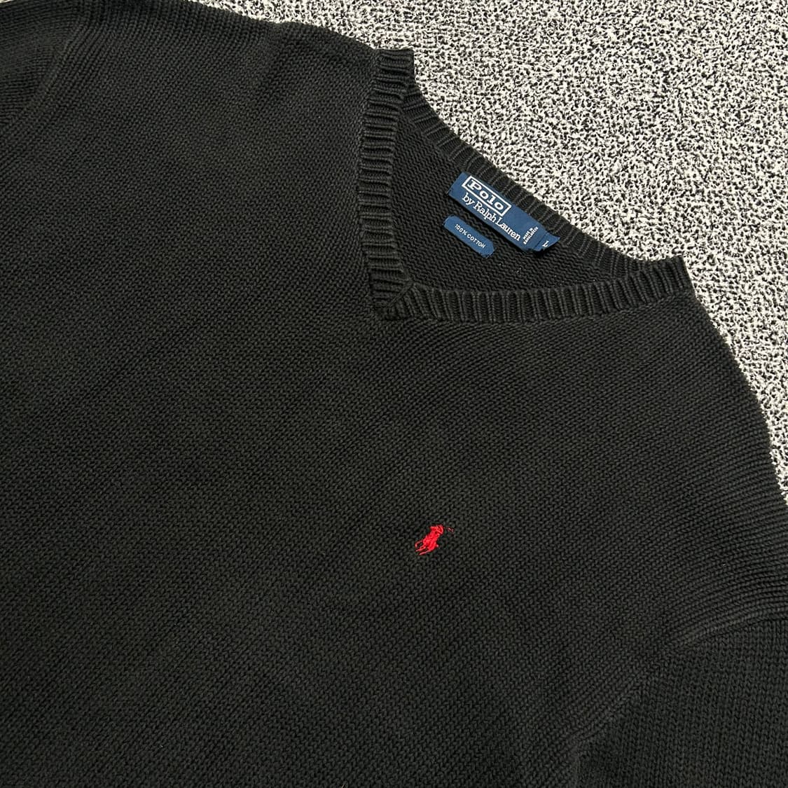 폴로(POLO RalphLauren)블랙 브이넥 니트 상품이미지2