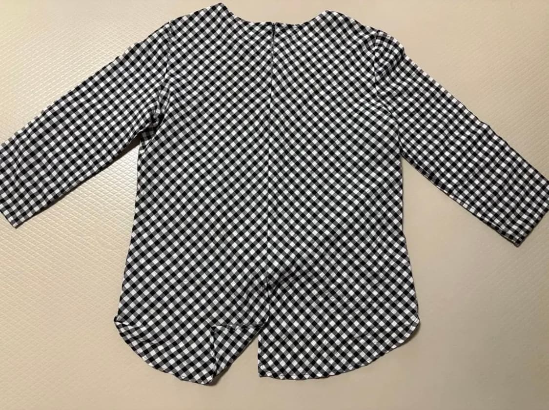 자라깅엄체크블라우스 상품이미지5