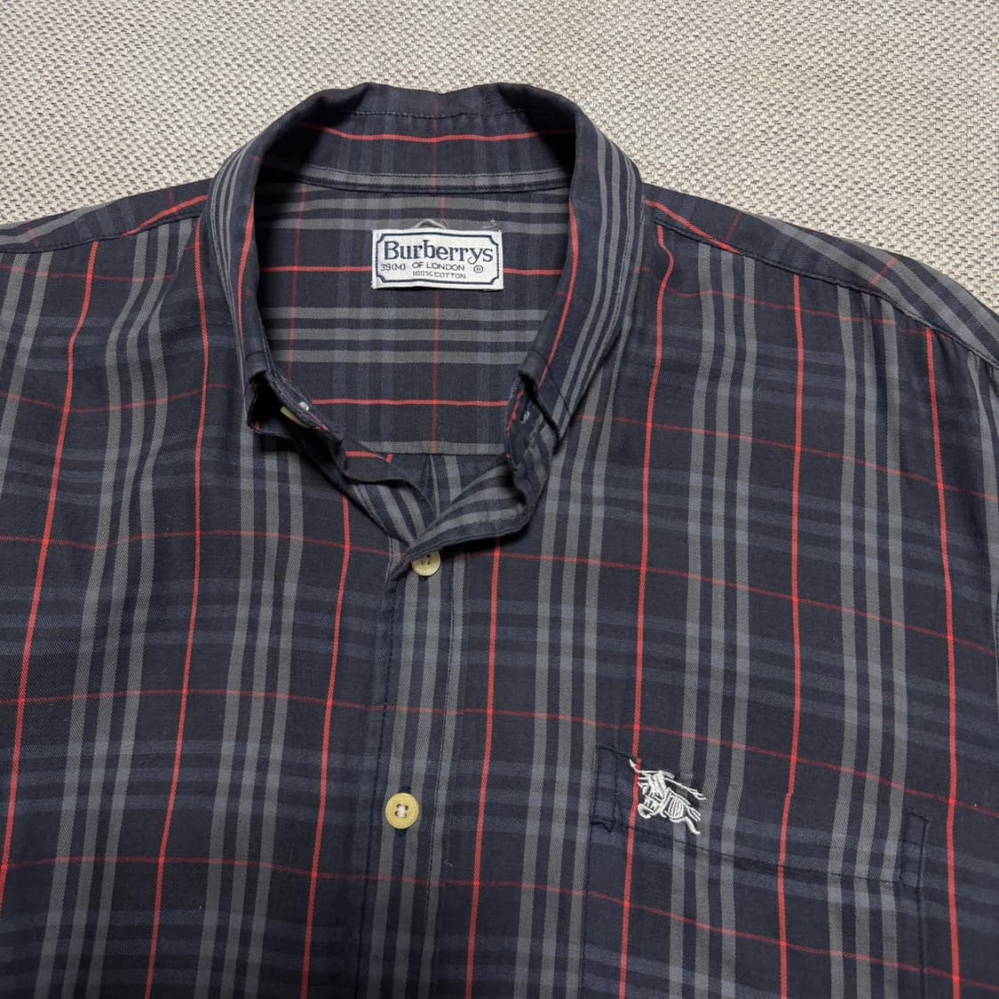 버버리 빈티지 체크 긴팔 셔츠 상품이미지2