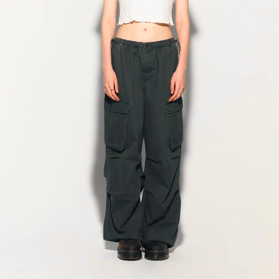 에즈이프캘리 워시 파라슈트 카고팬츠 그레이 상품이미지4