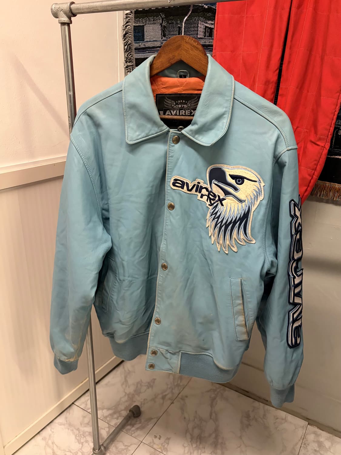 (정품/L)아비렉스 가죽 자켓 a1 상품이미지2