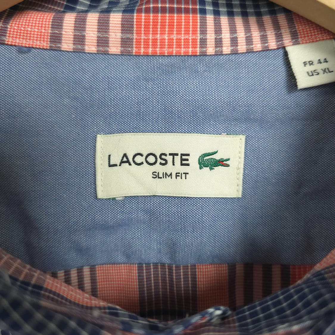 남성용 라코스테 Lacoste 슬림핏 체크 셔츠 110 상품이미지7