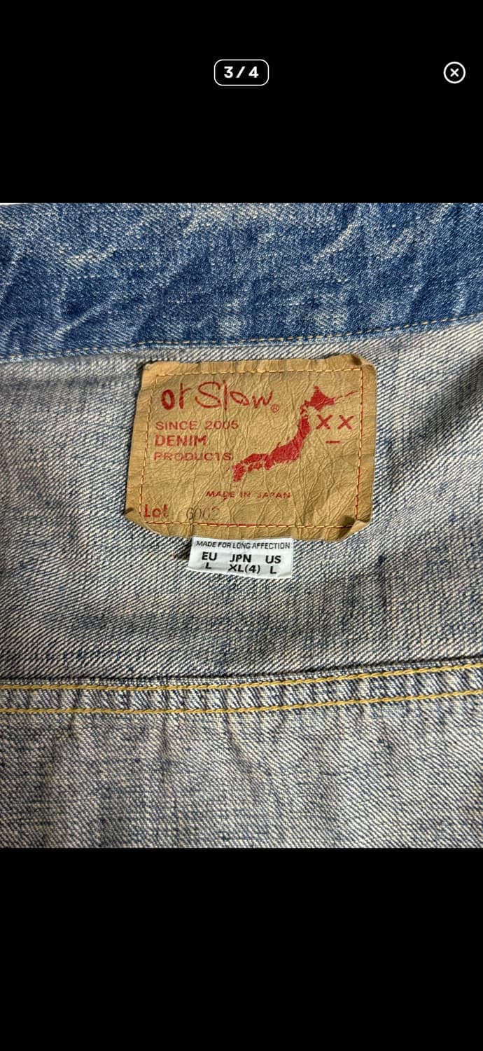 orslow 2세대 세컨드 데님 자켓 L(4) 2year 상품이미지6