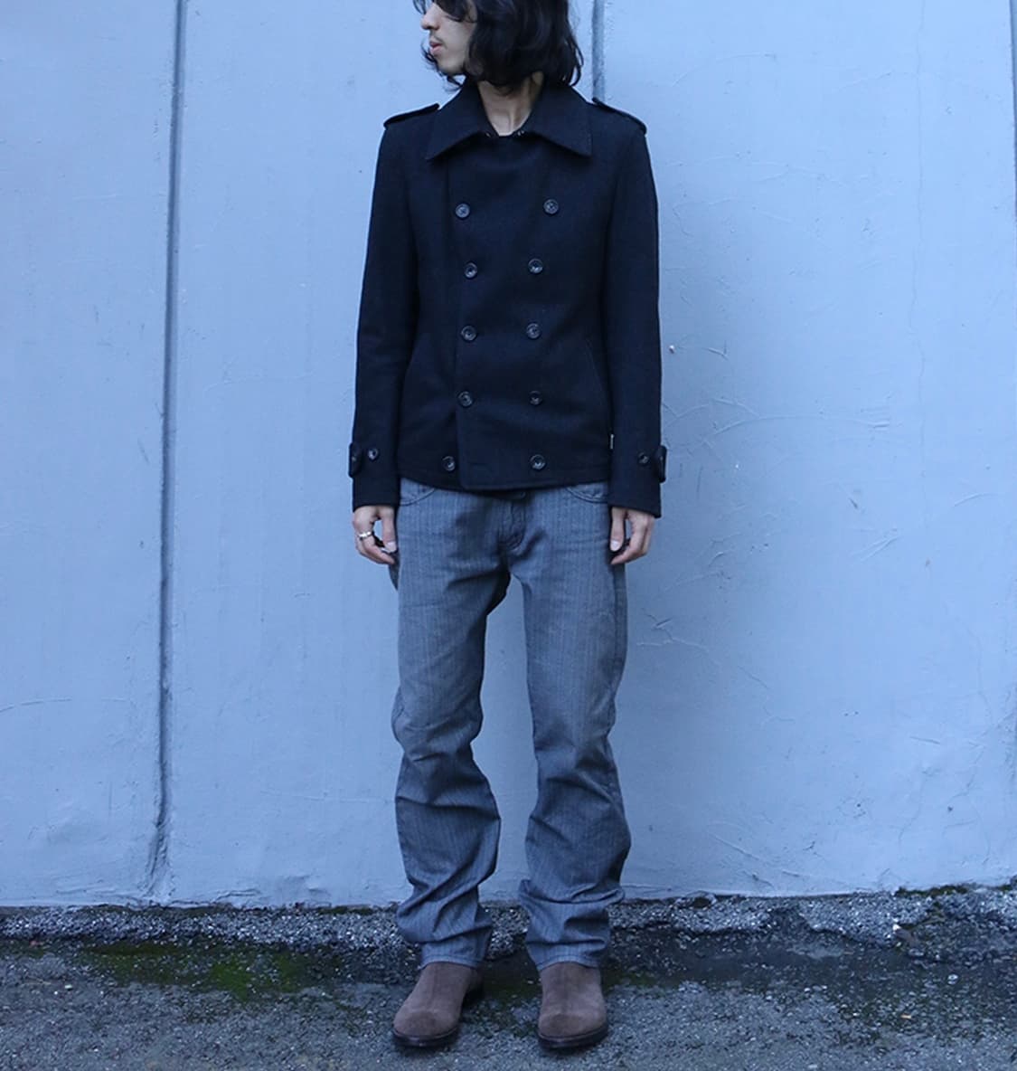 준야 와타나베 맨 핀스트라이프 팬츠 상품이미지2