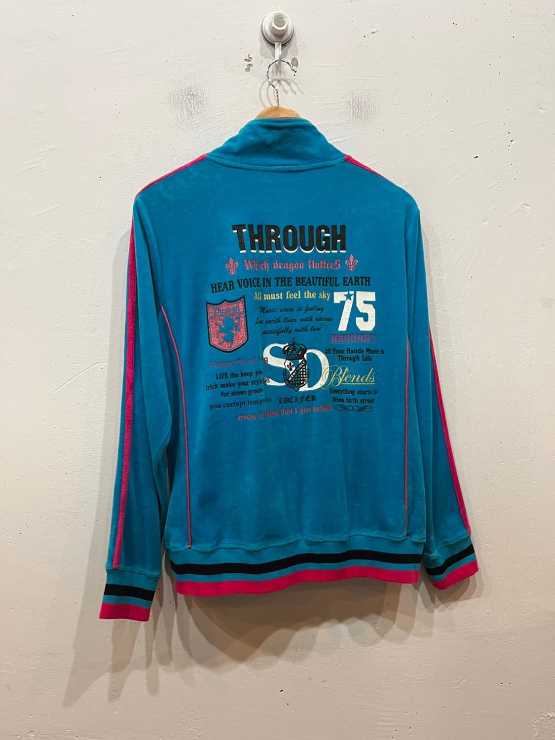 oblo JPN 벨벳 트랙탑 져지 상품이미지2