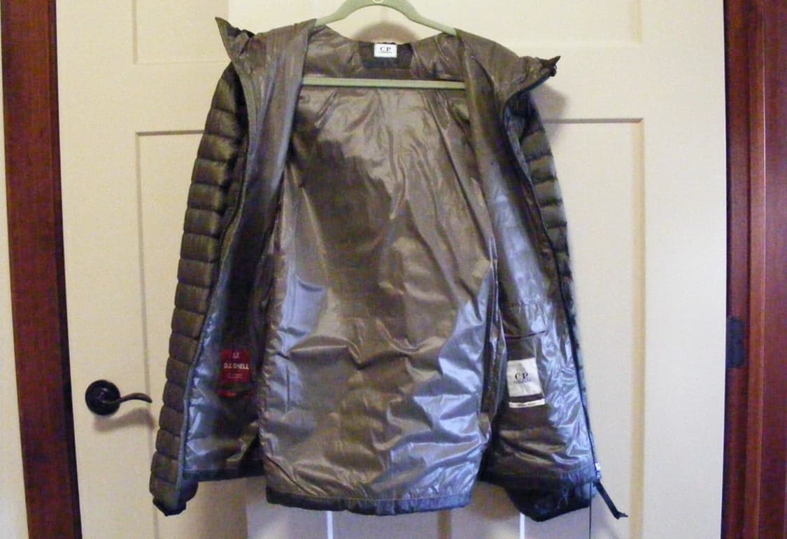 54사이즈 CP컴퍼니 디디쉘 경량 고글 패딩 점퍼 카키 상품이미지4