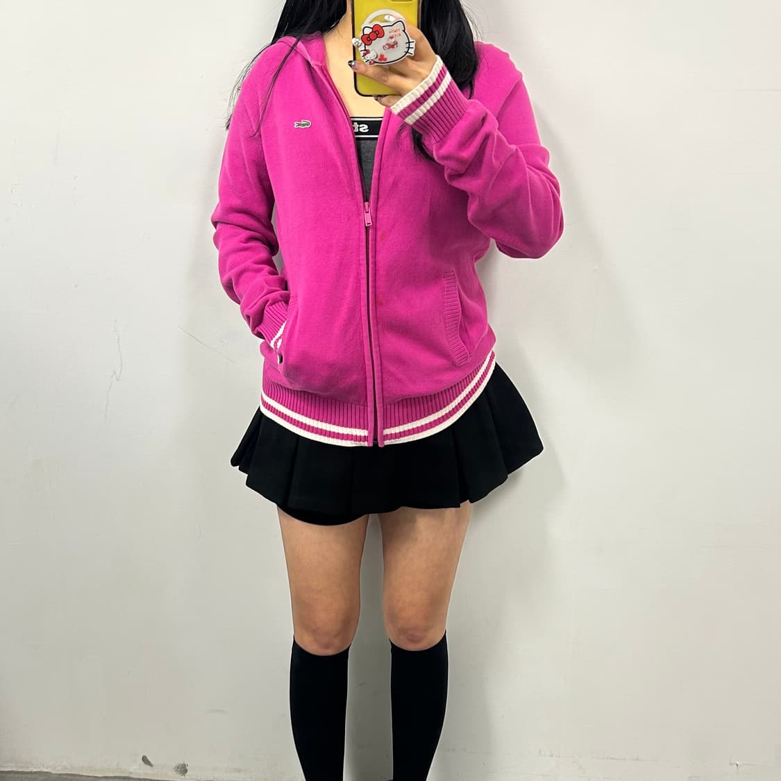 라코스테 니트 후드집업[832] 상품이미지1