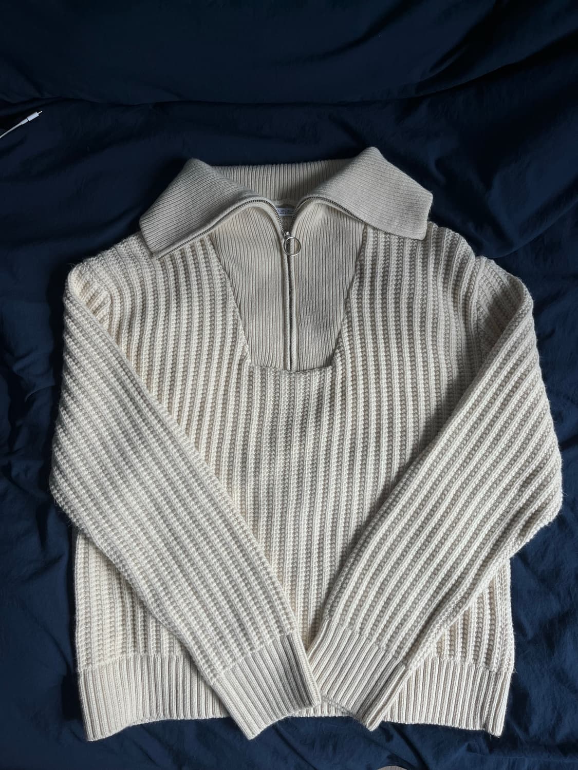 Zara 하프 집업 니트 L 상품이미지1