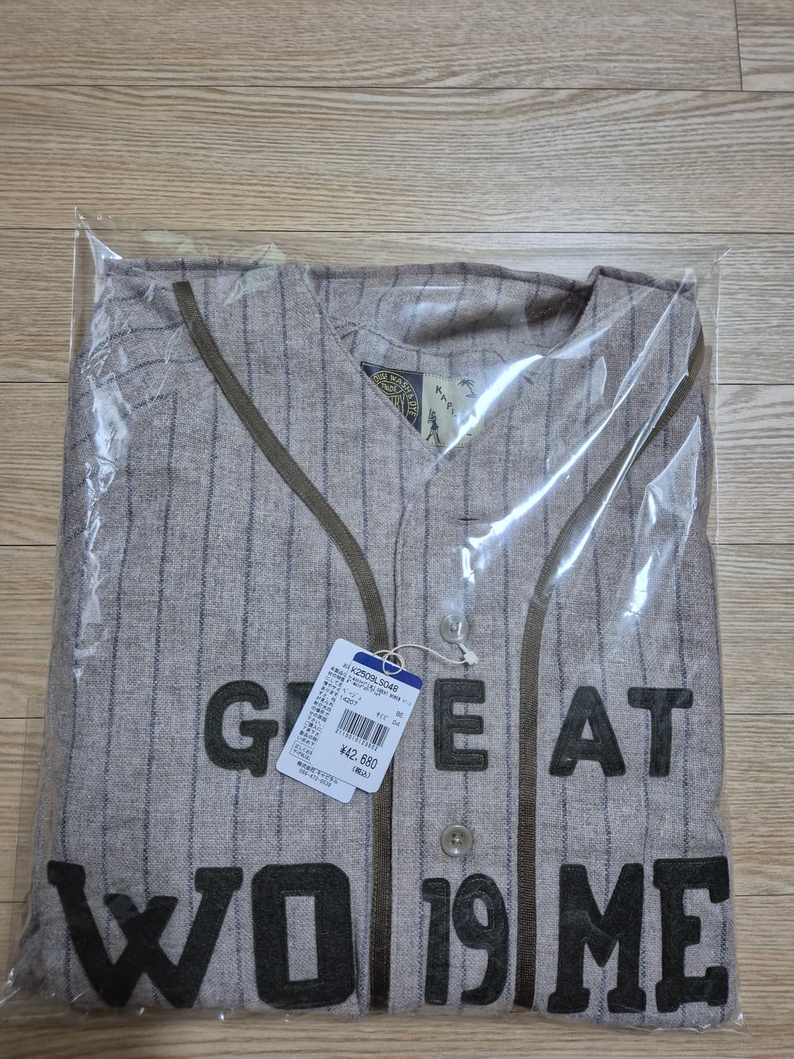 캐피탈 그레이트 우먼 베이스볼 셔츠 새상품 상품이미지2