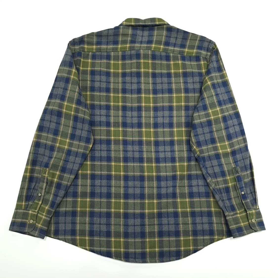 CN925 XL 팀버랜드 네이비그린 플란넬 긴팔 체크 셔츠 남방 상품이미지6
