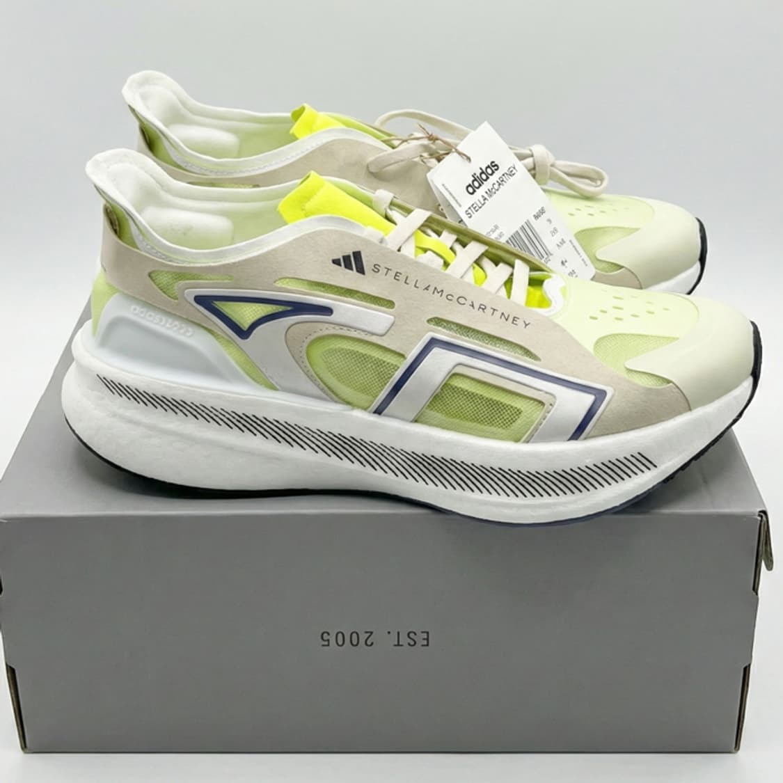 새상품 아디다스 울트라 부스트 5 스텔라 맥카트니 그린 옐로우 240 상품이미지1