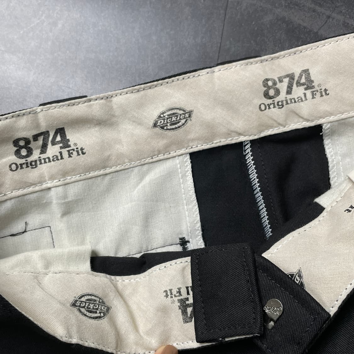 DICKIES 디키즈874 빈티지 블랙 코튼 워크 팬츠 A00826 상품이미지9