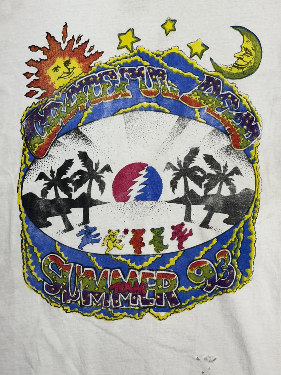 1993‘ Grateful Dead 썸머 투어 티셔츠 XL 상품이미지3