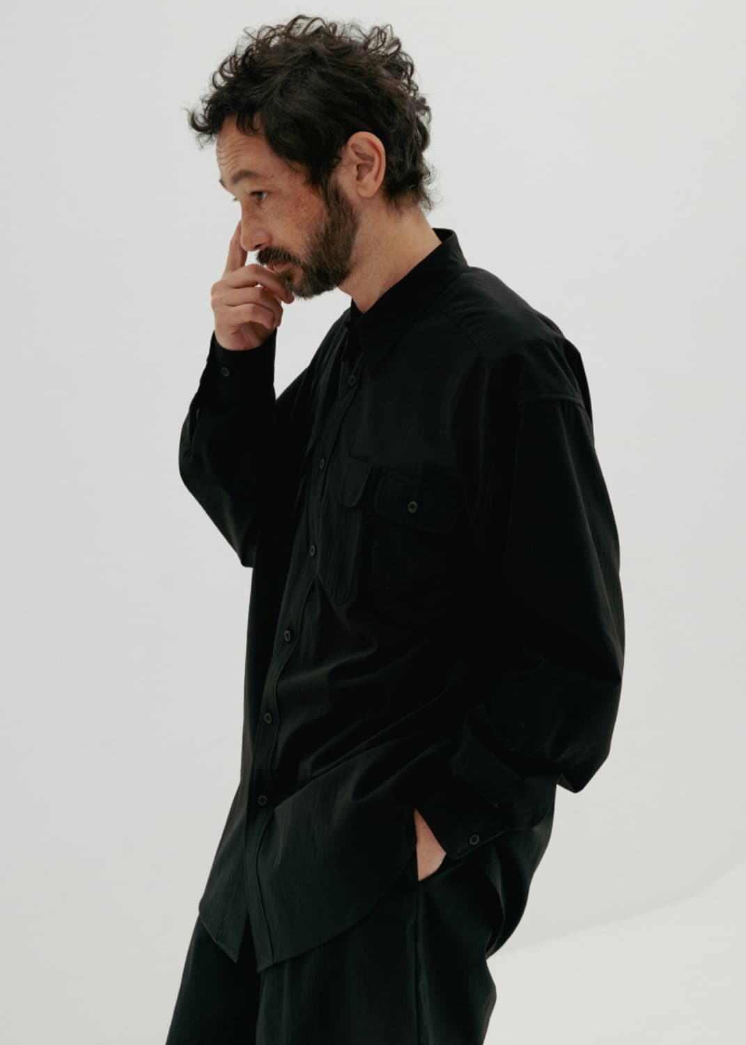 [2] 오토매틱포더피플 엔지니어 3포켓 셔츠 블랙 상품이미지8