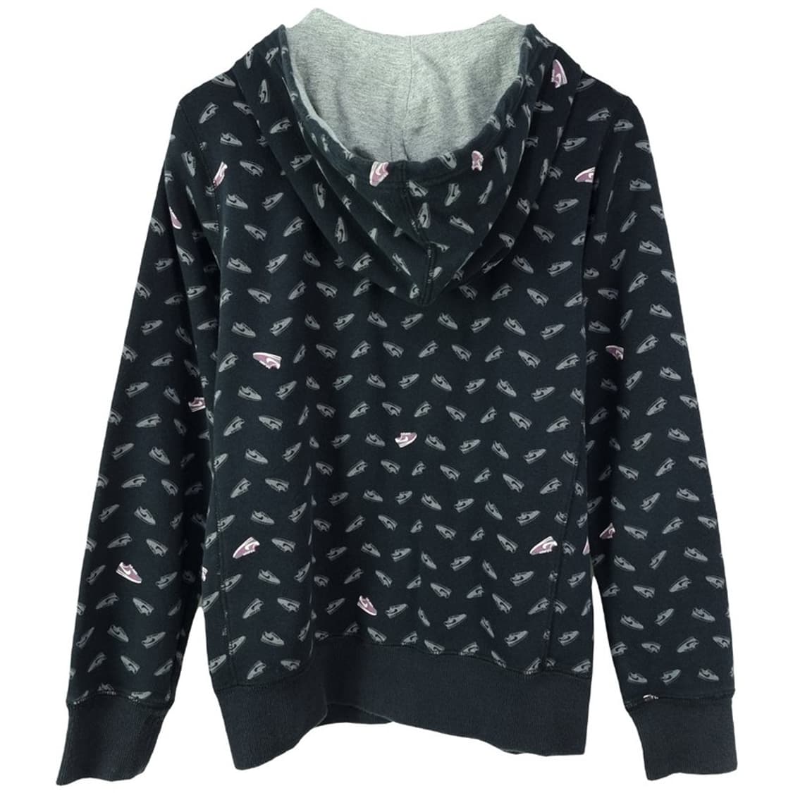 [나이키] 스우시 자수 멀티 패턴 후드 집업 블랙 M19508 상품이미지3