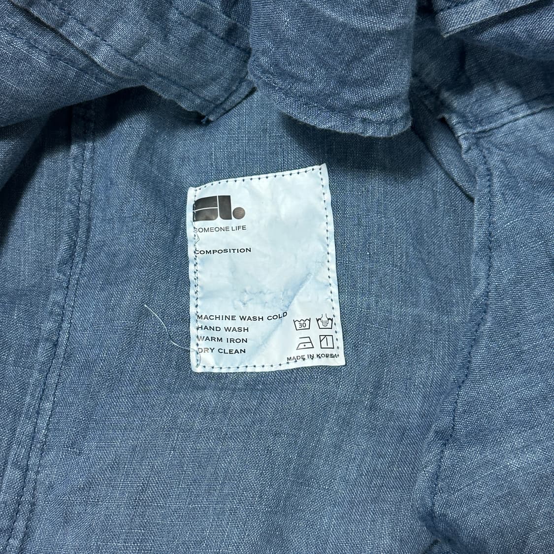 3(L) 다레니모 포켓 셔츠 블루 상품이미지6