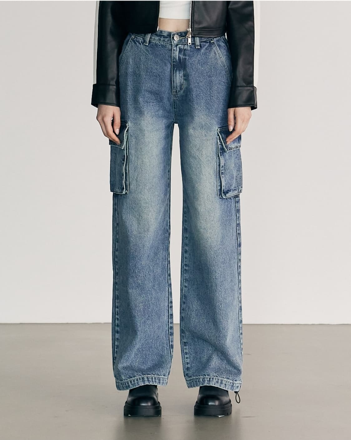 (S)여성 오디너리홀리데이 카고 데님 팬츠 상품이미지1