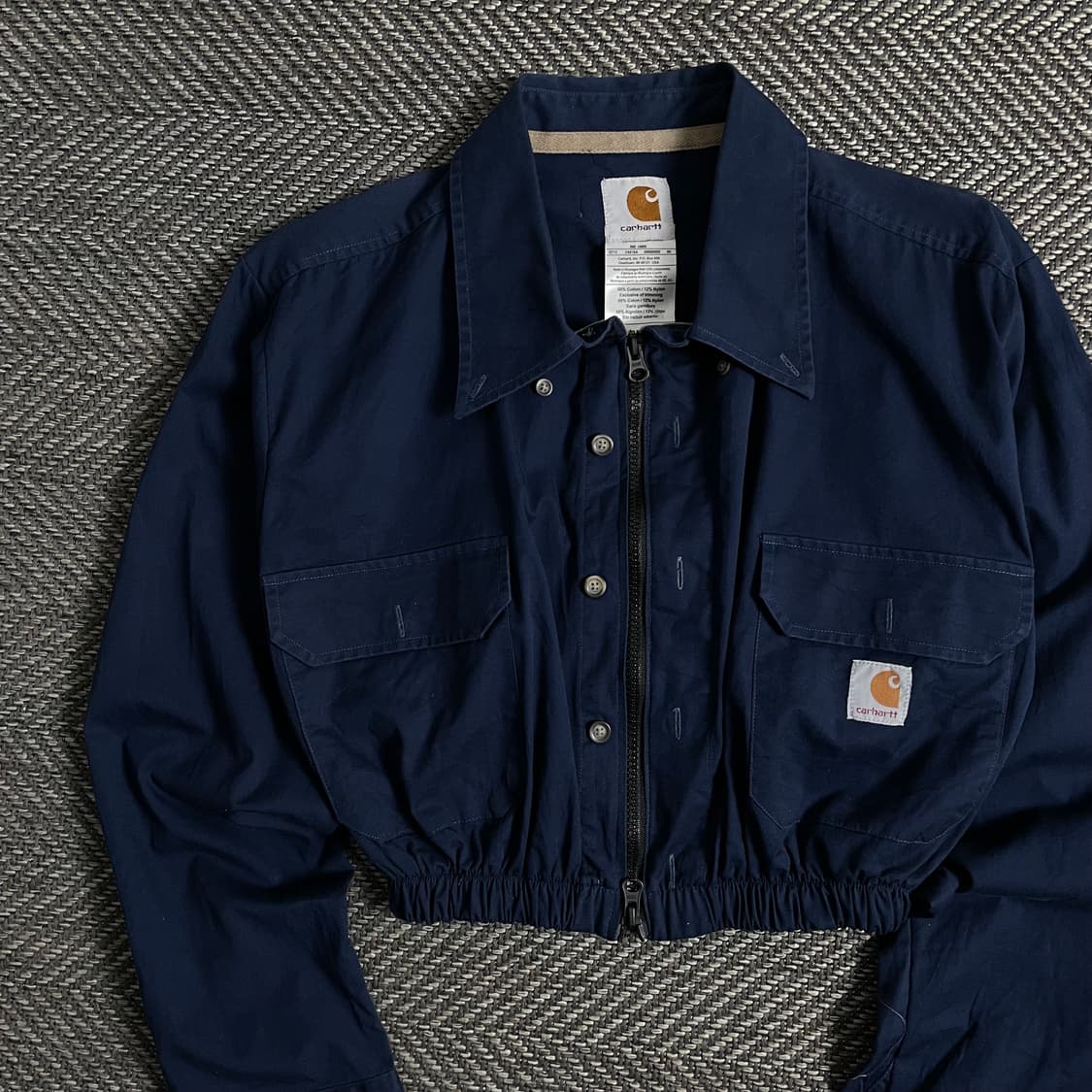 칼하트 크롭 리메이크 투웨이 셔츠 자켓o 3276 상품이미지3