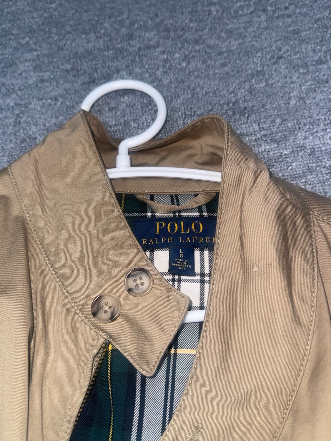 폴로 해링턴 치노 자켓 베이지 L 상품이미지4