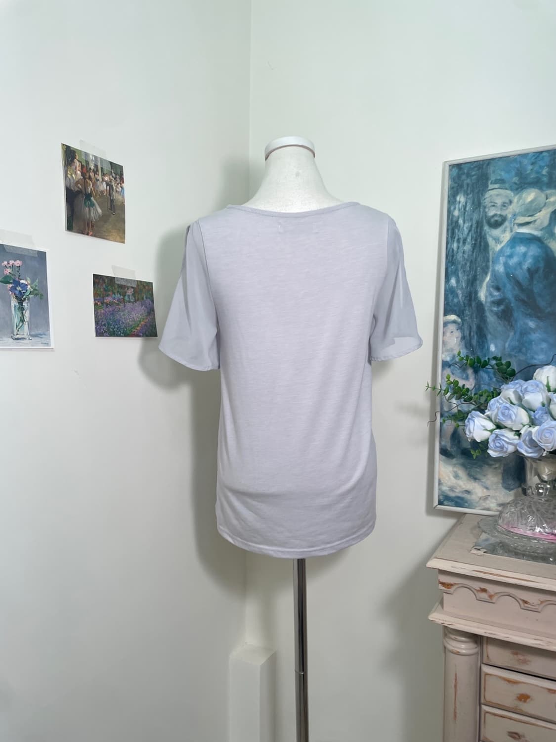 CECIL MCBEE bluegray lettering slit slee 상품이미지3