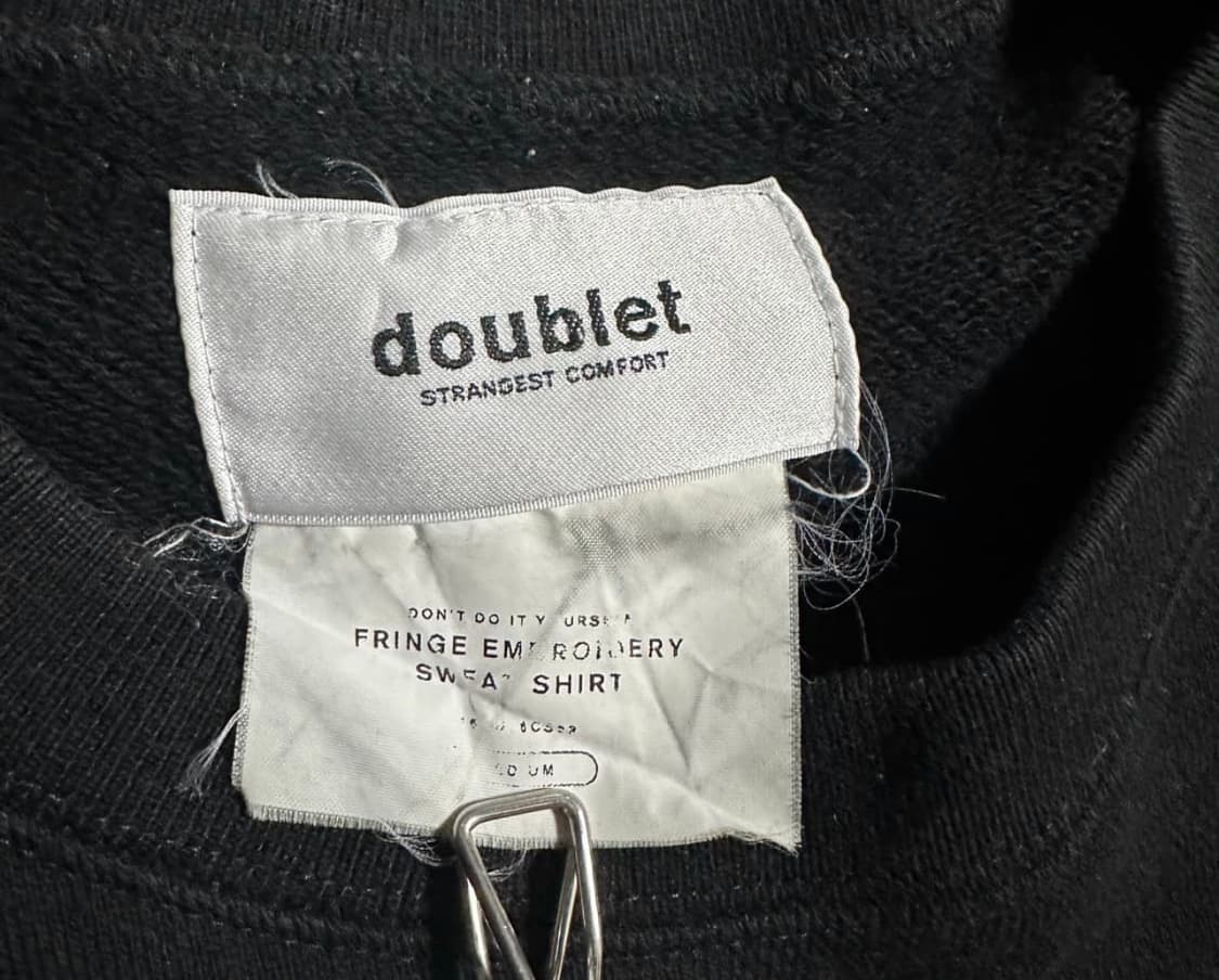 더블렛 블랙 맨투맨 상품이미지4