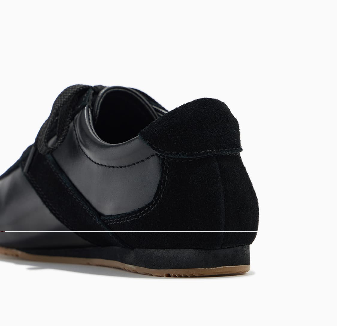 280 새제품) 다이닛 블랙 레더 스니커즈 구두 단화 남자 소가죽 신발 상품이미지7