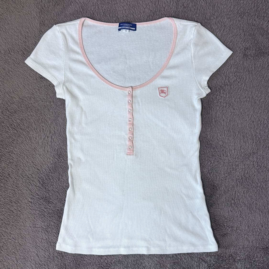 버버리 블루라벨 딸기우유 핀터깔 딱붙티 상품이미지2