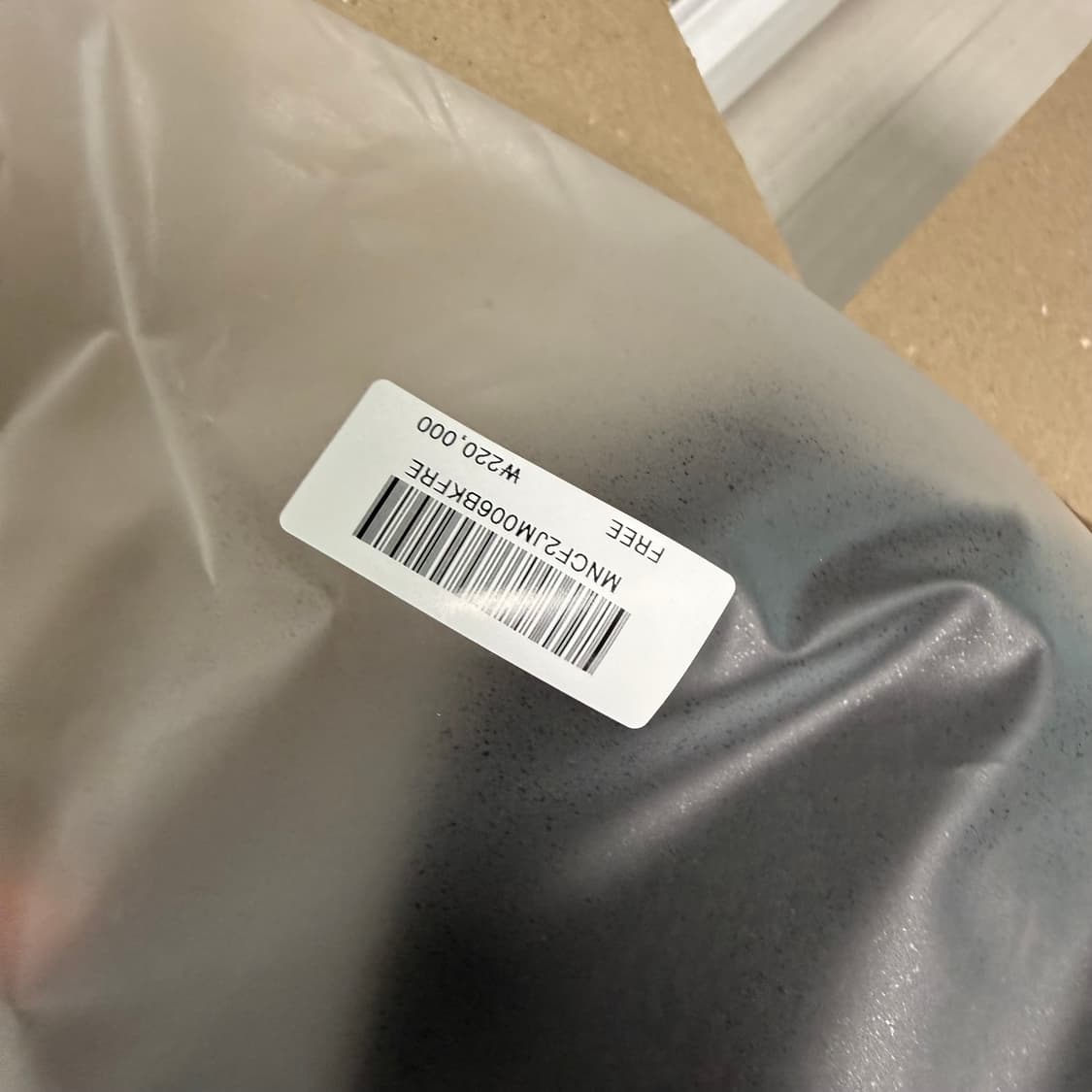 모노하 반집업 플리스 블랙 새상품 상품이미지4