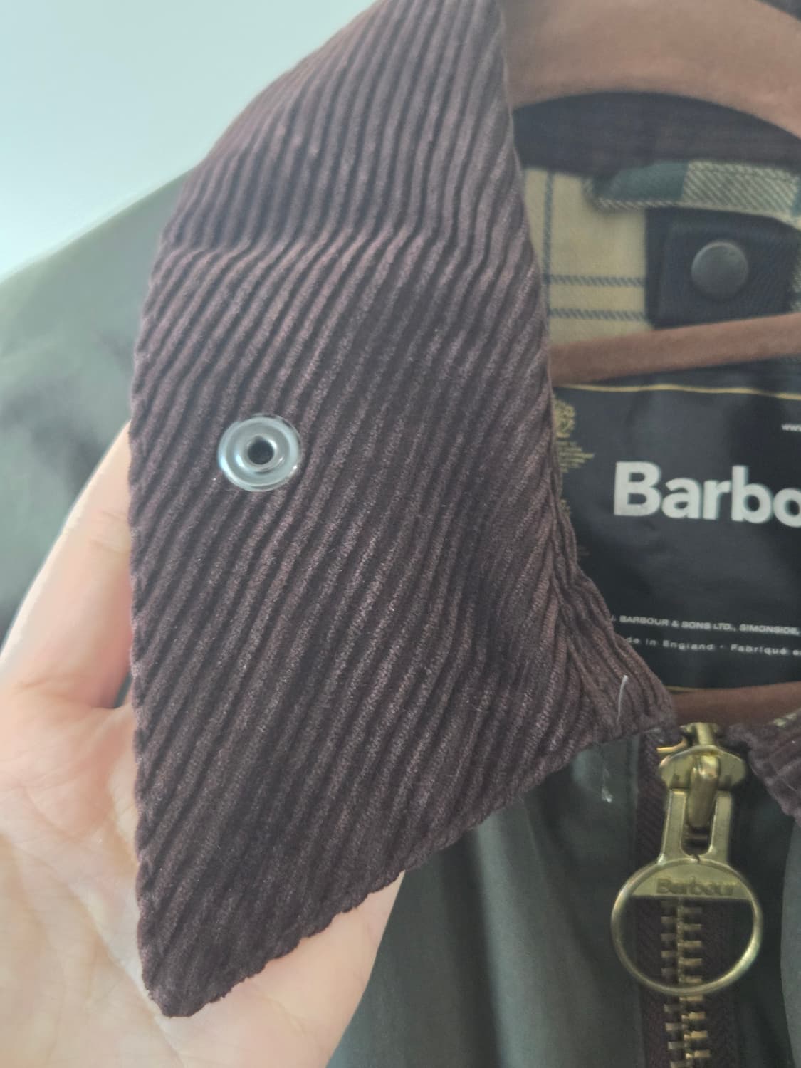 바버 BEDALE 왁스 자켓 판매 상품이미지5