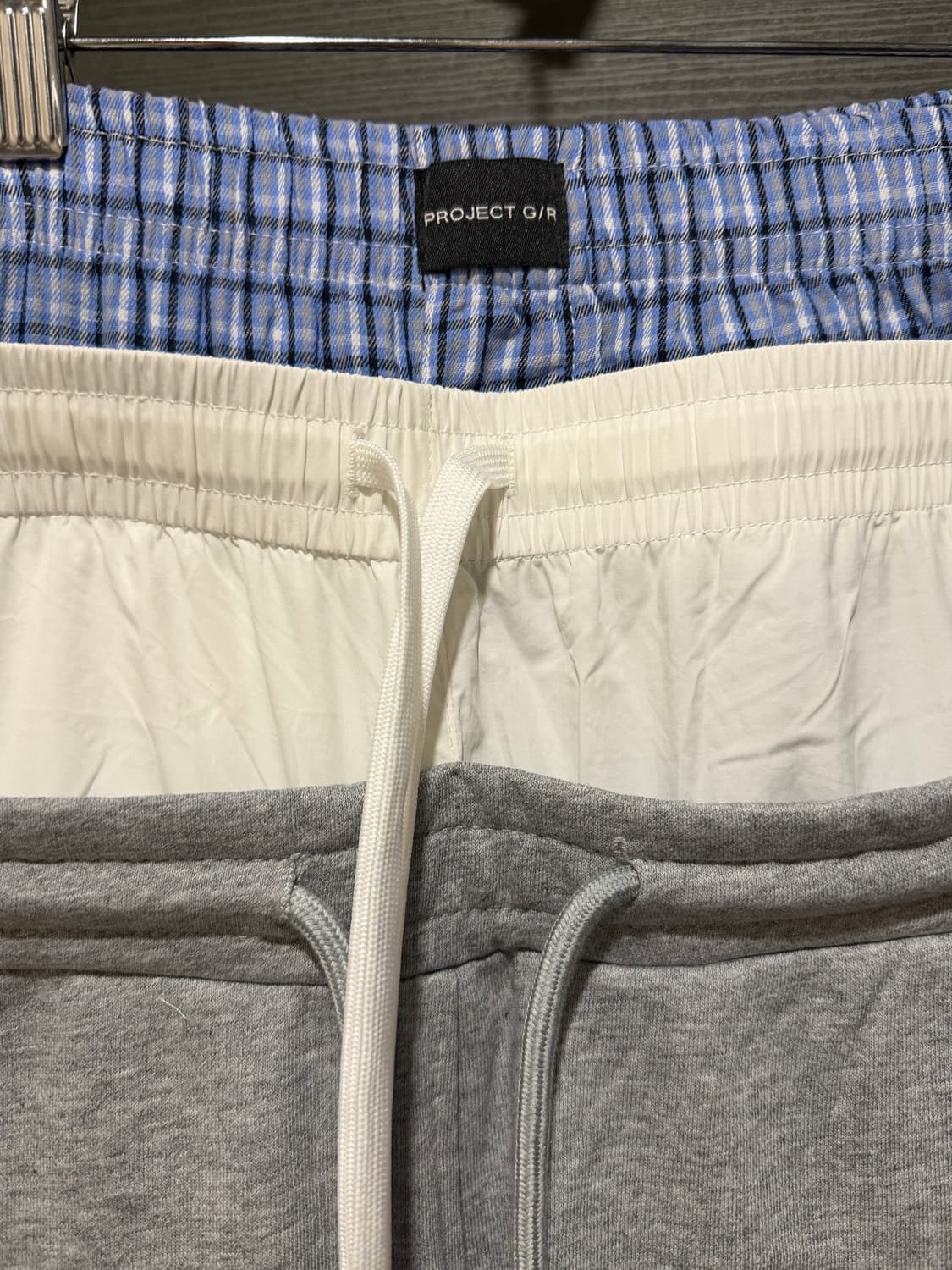 프로젝트 G/R 레이어드 스웨트 팬츠 회색 3사이즈 상품이미지6