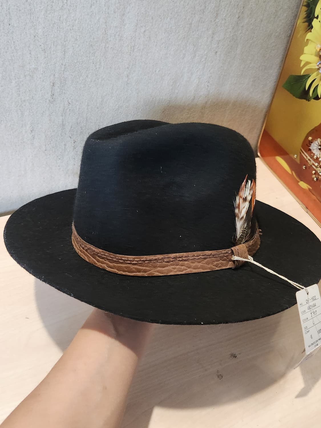 “Maruman 울 100% 페도라햇 🎩 새상품급 클래식 감성”
 상품이미지2