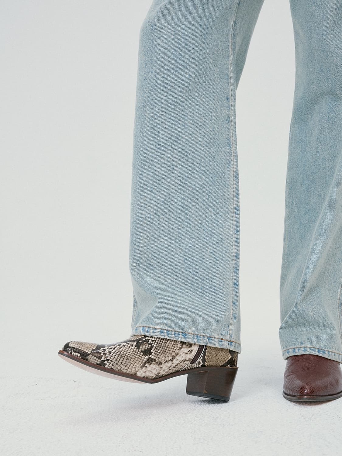 [할인] 렉토 24F/W 오필리아 쉬머 폴로 니트 브릭 브라운 상품이미지9