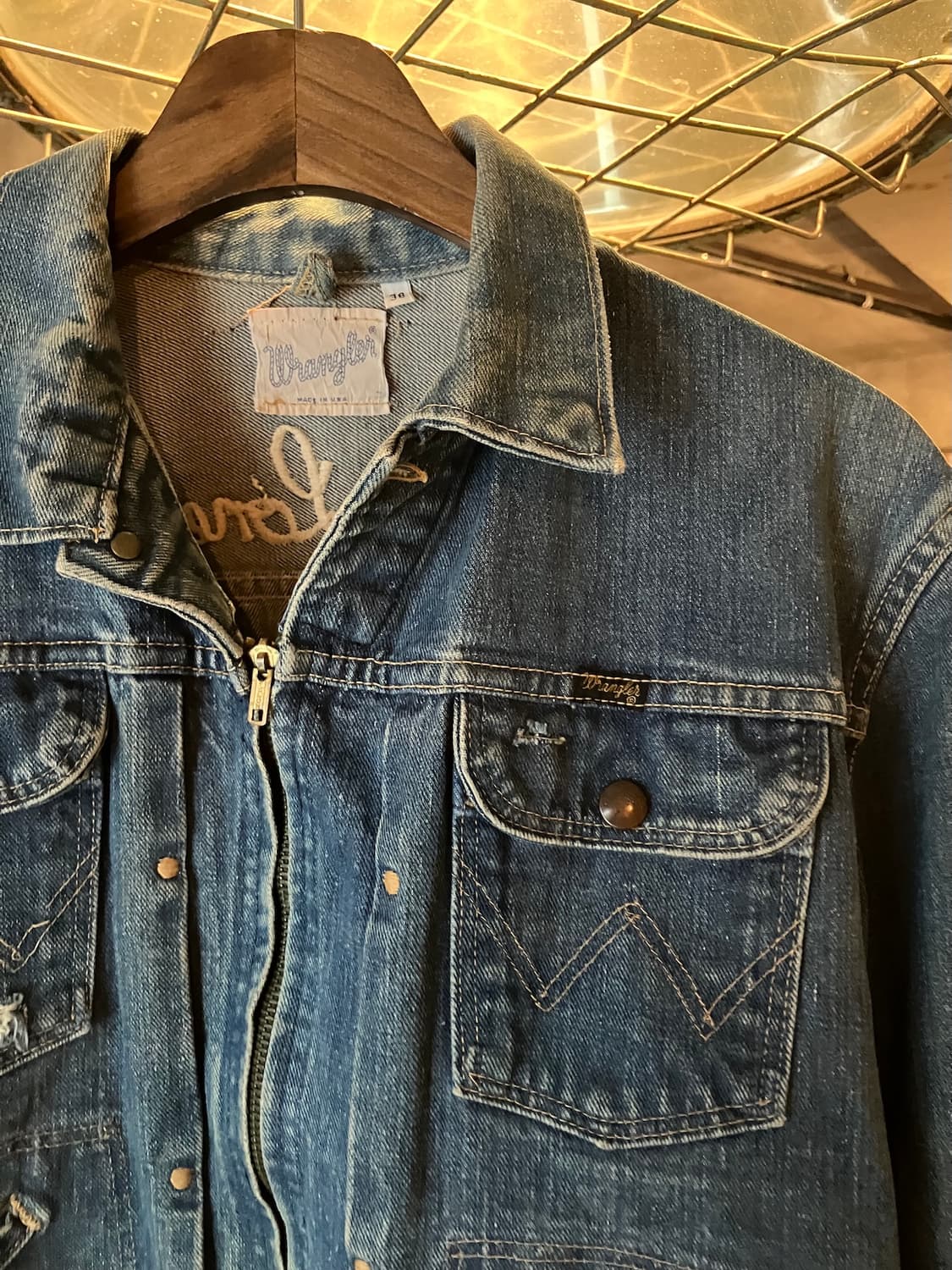 70s USA Wrangler 24MJZ Denim Jacket 상품이미지2