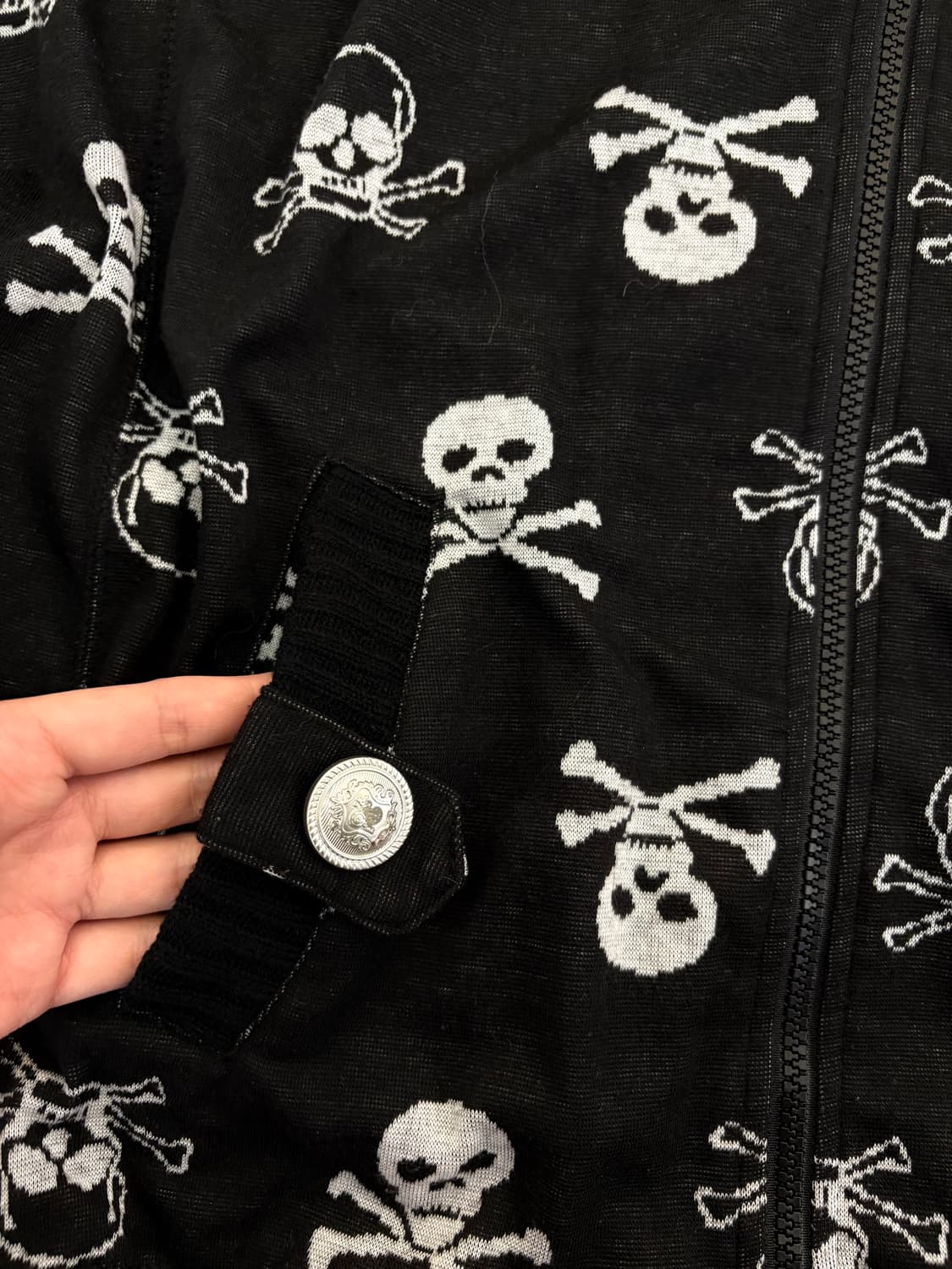 해골 오버핏 후드집업 상품이미지3