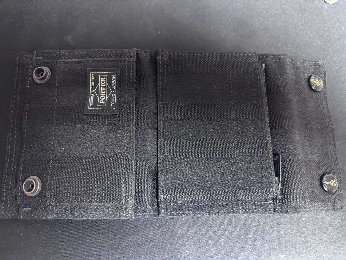 YOSHIDA PORTER 탱커 3단 지갑 블랙 상품이미지2