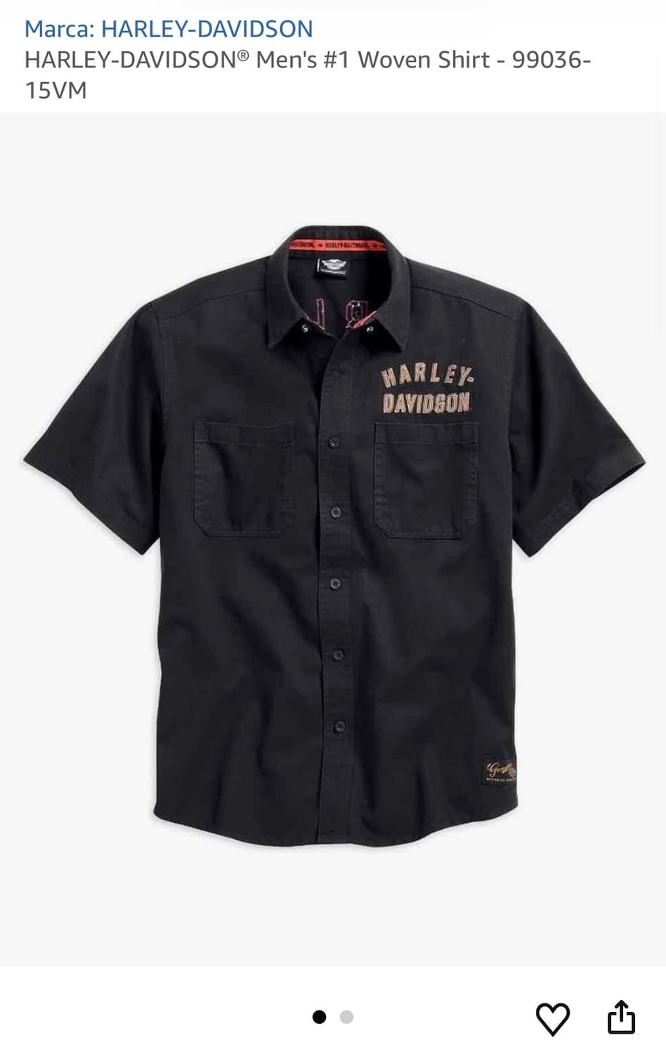 할리데이비슨 반팔 셔츠 L 상품이미지6