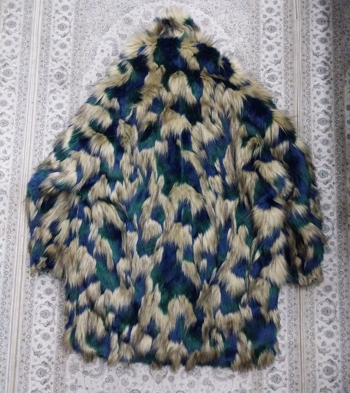 jucy judy 컬러풀 페이크 퍼 롱코트 85 (엄청크게나옴 88까지) 상품이미지3