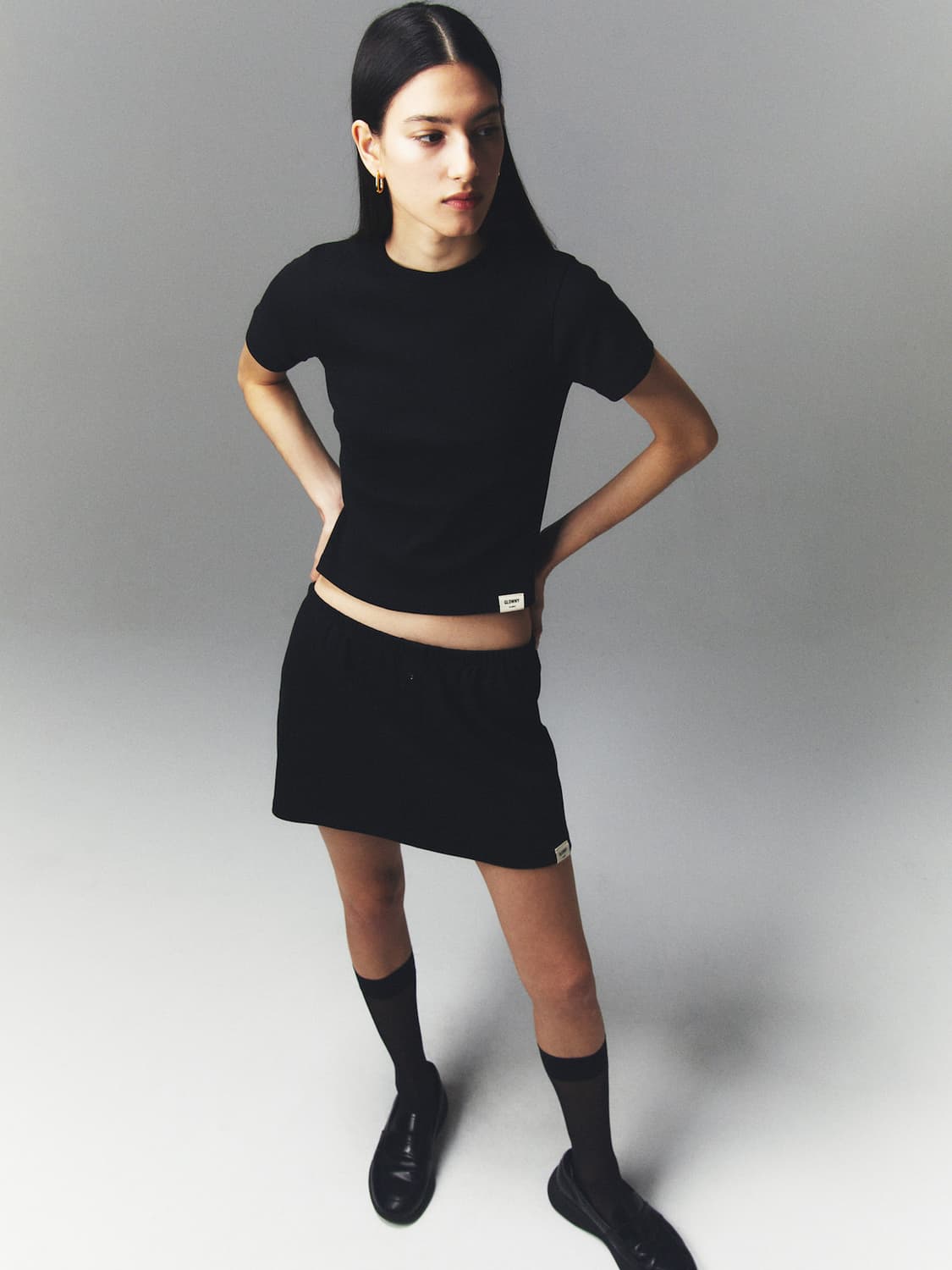 [2PACK] G BABY TEE (BLACK) 상품이미지2