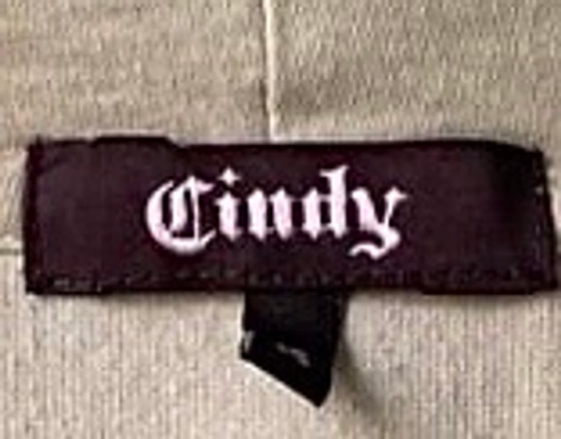 빈티지 Cindy 베이지 벨벳 후드 집업 상품이미지3